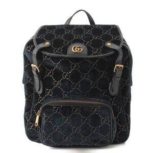 Gucci GG Velvet Backpack Blue